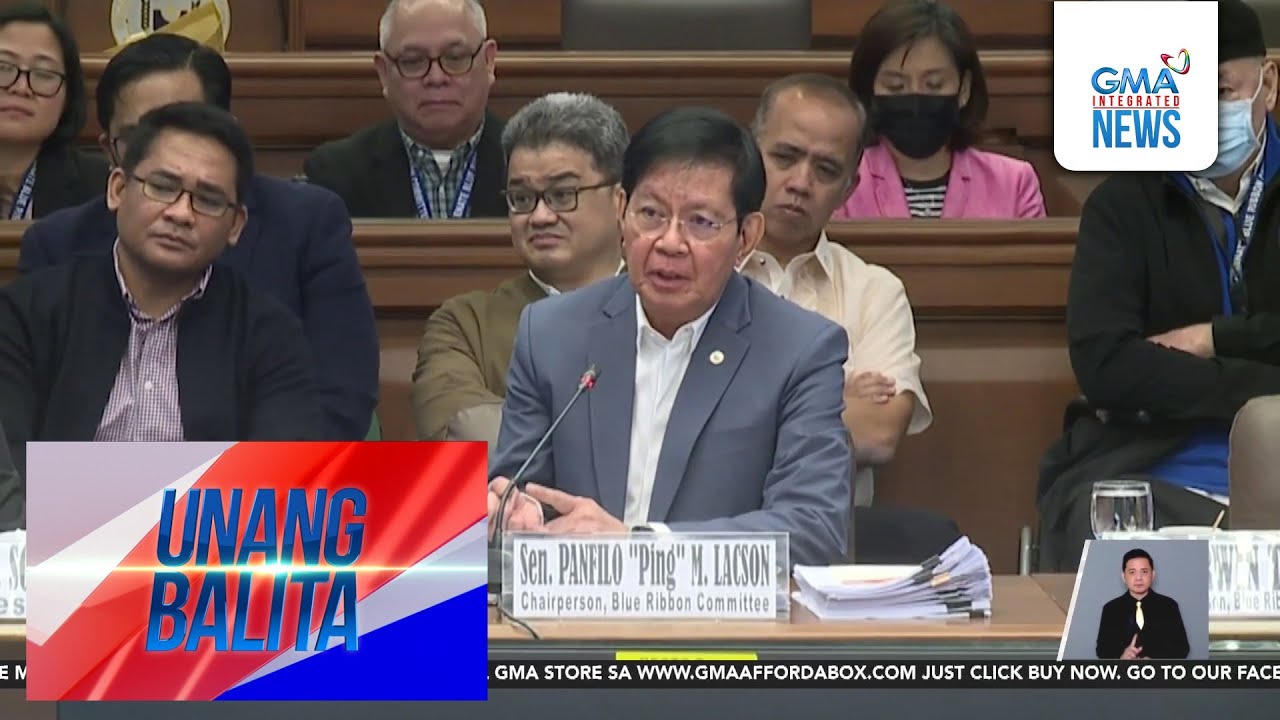 Sen. Ping Lacson, magbibitiw bilang chairman ng Senate Blue Ribbon Committee na... | Unang Balita
