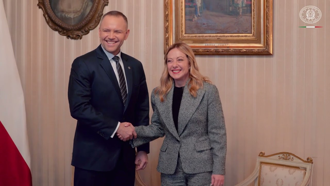 Incontro del Presidente Meloni con il Presidente della Repubblica di Polonia