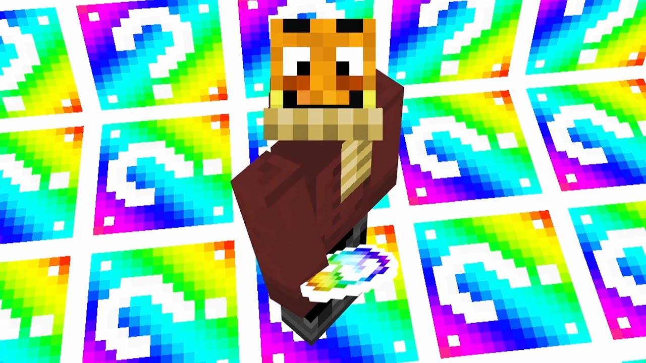 Überlebe 64 RAINBOW LUCKY BLOCKS in Minecraft