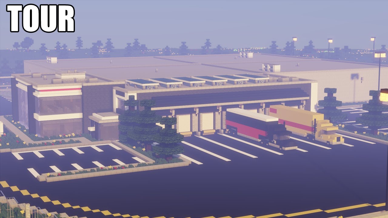 Warehouse / Logistics Center Tour In Minecraft + Interior !!!
