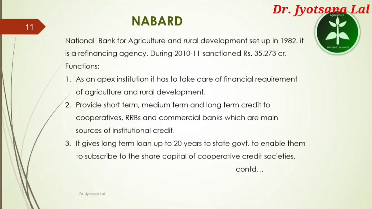 Agriculture | Agricultural Finance | Easy Economics