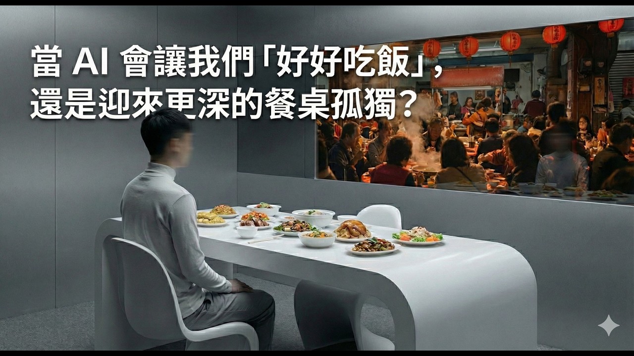 當AI 解放雙手後，會讓我們「好好吃飯」，還是迎向更深的餐桌孤獨？