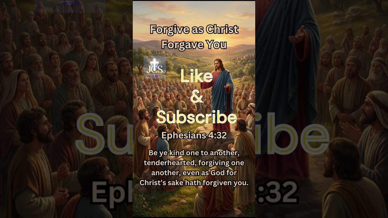 Forgive as Christ Forgave You - Peace & Freedom in Jesus #jesus #bible #god #faith #prayer #viral