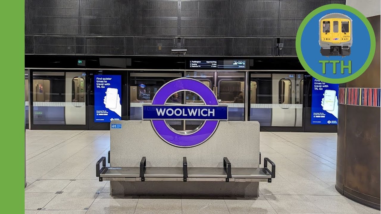 Trains at Woolwich (Crossrail)