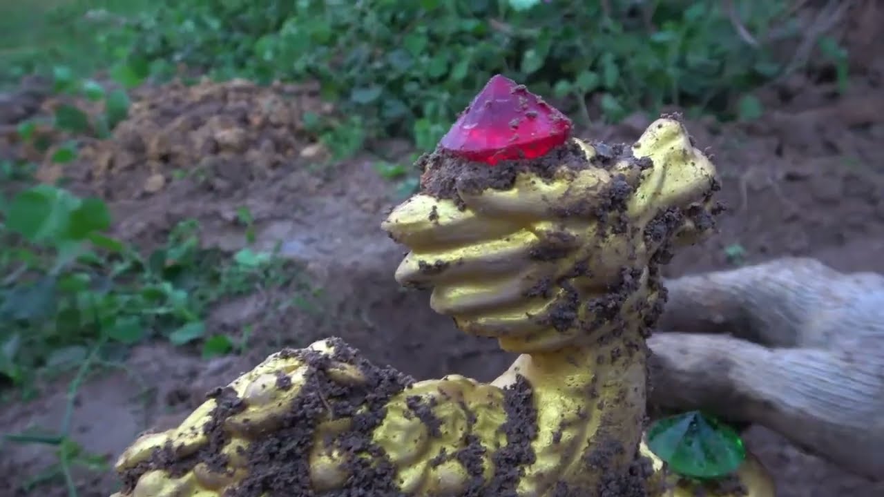 The clever dog helped me find the thousand dollar treasure hidden under the burnt tree