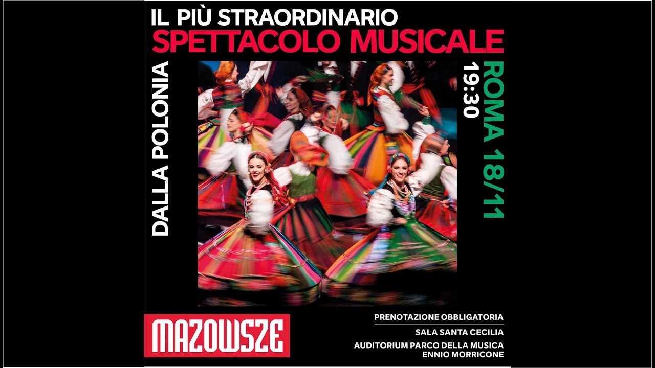 Zespół Pieśni i Tańca „Mazowsze” w pełnym składzie wystąpił w Rzymie po 60 latach!