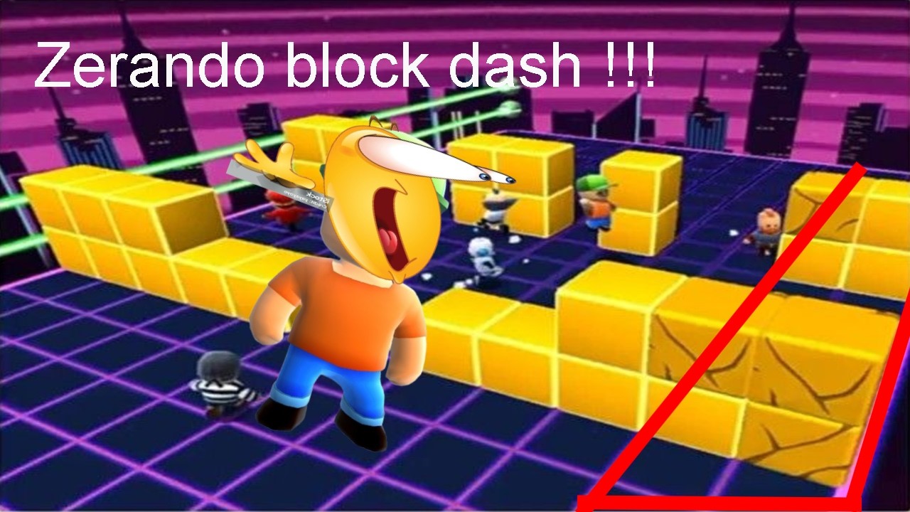 Zerando block dash em duas fileiras! #stumbleguys #burlasnostumbleguys