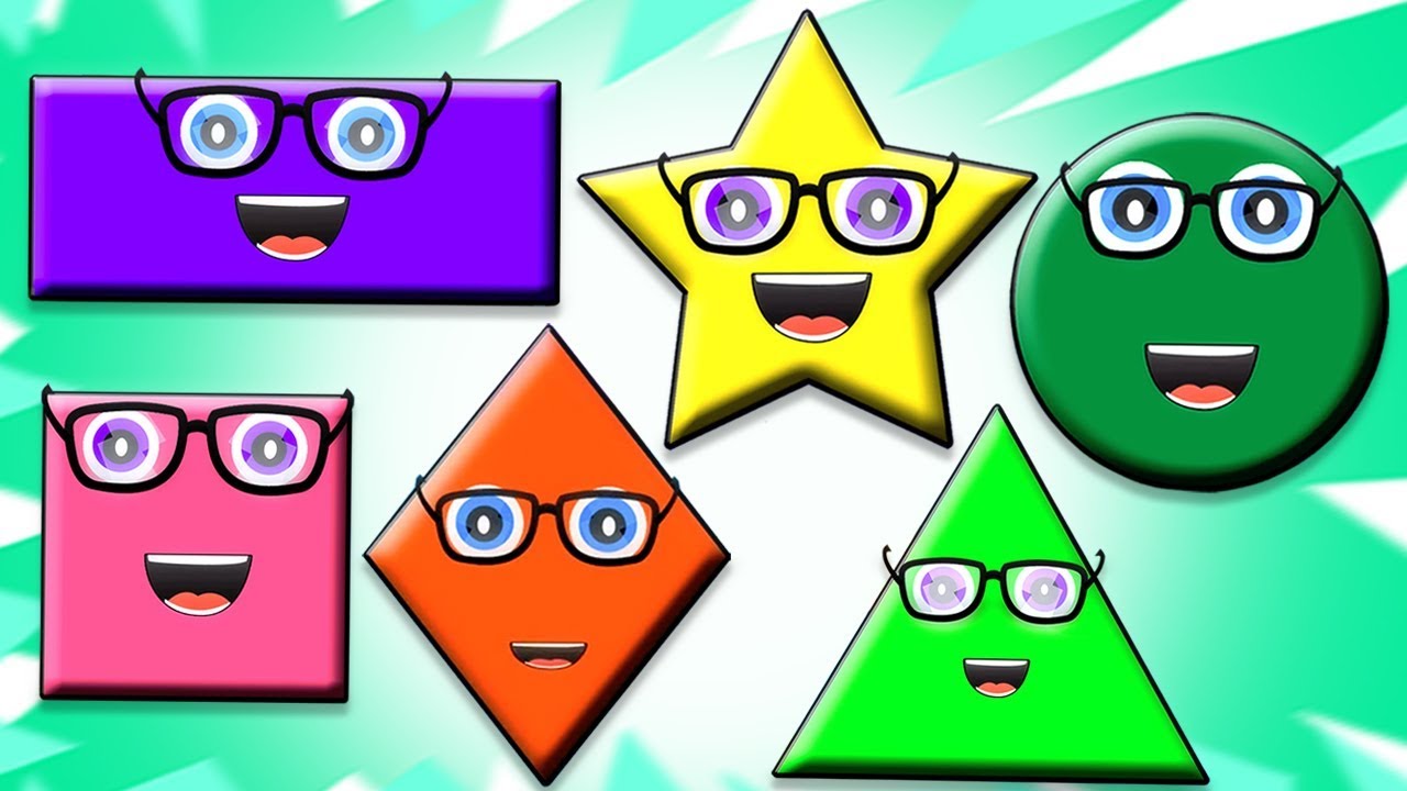 former sång | geometriska former sång | låtar för barn | pedagogiska videor | Shapes Song Svenska