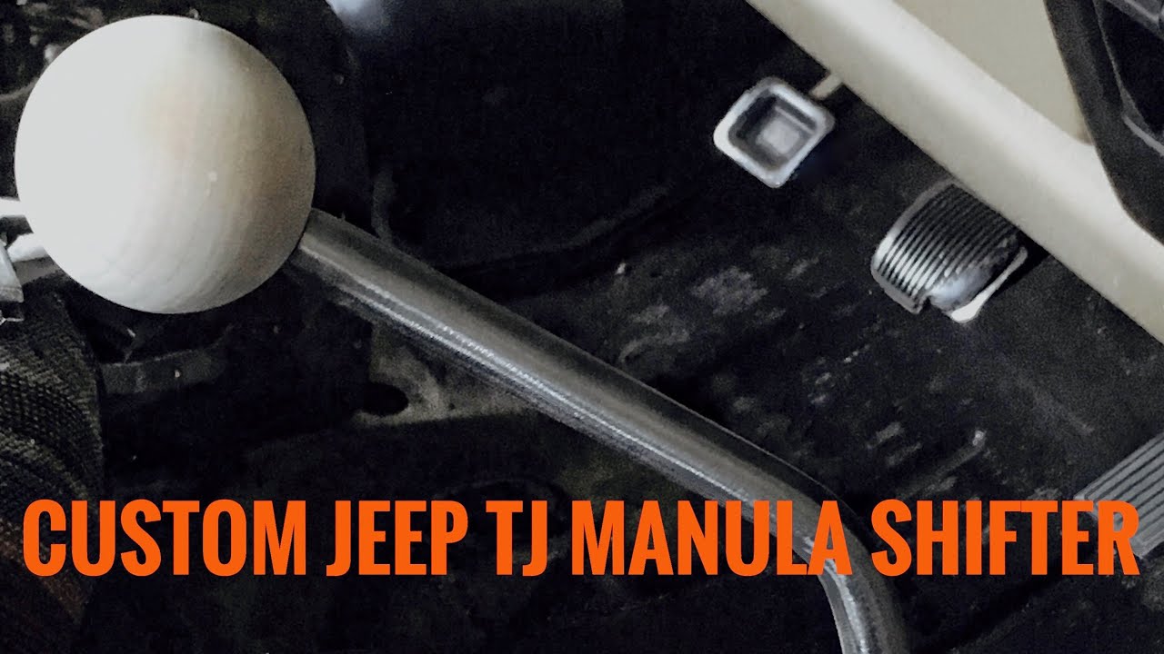 Removing manual shifter on a JEEP TJ and customizing it cheap.