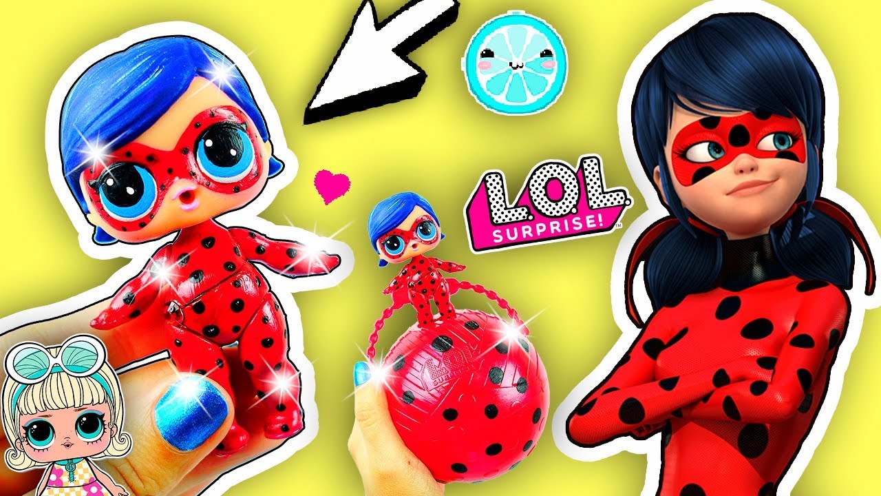 LADYBUG LOL Surprise Dolls CUSTOM DIY | Miraculous DOLL Unboxing