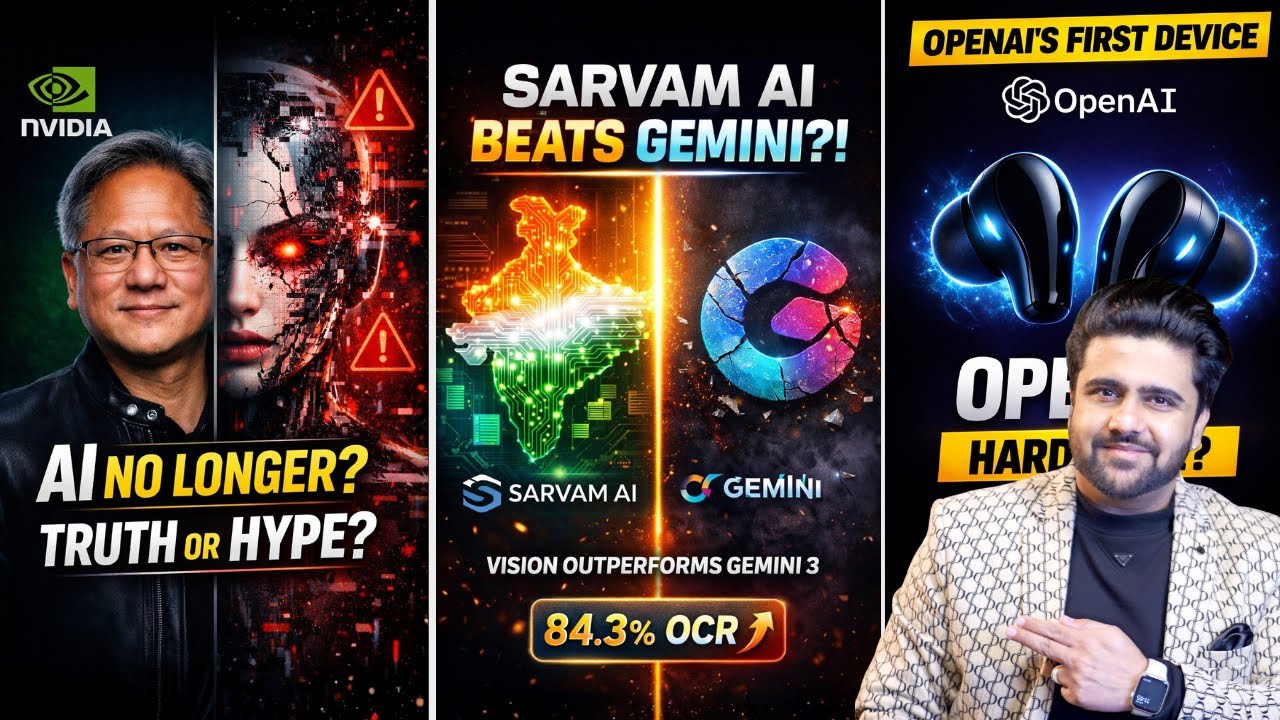 Sarvam AI Beats Gemini 3, India&rsquo;s First 2nm Chip Design, OpenAI First Hardware, Nvidia: Tech News