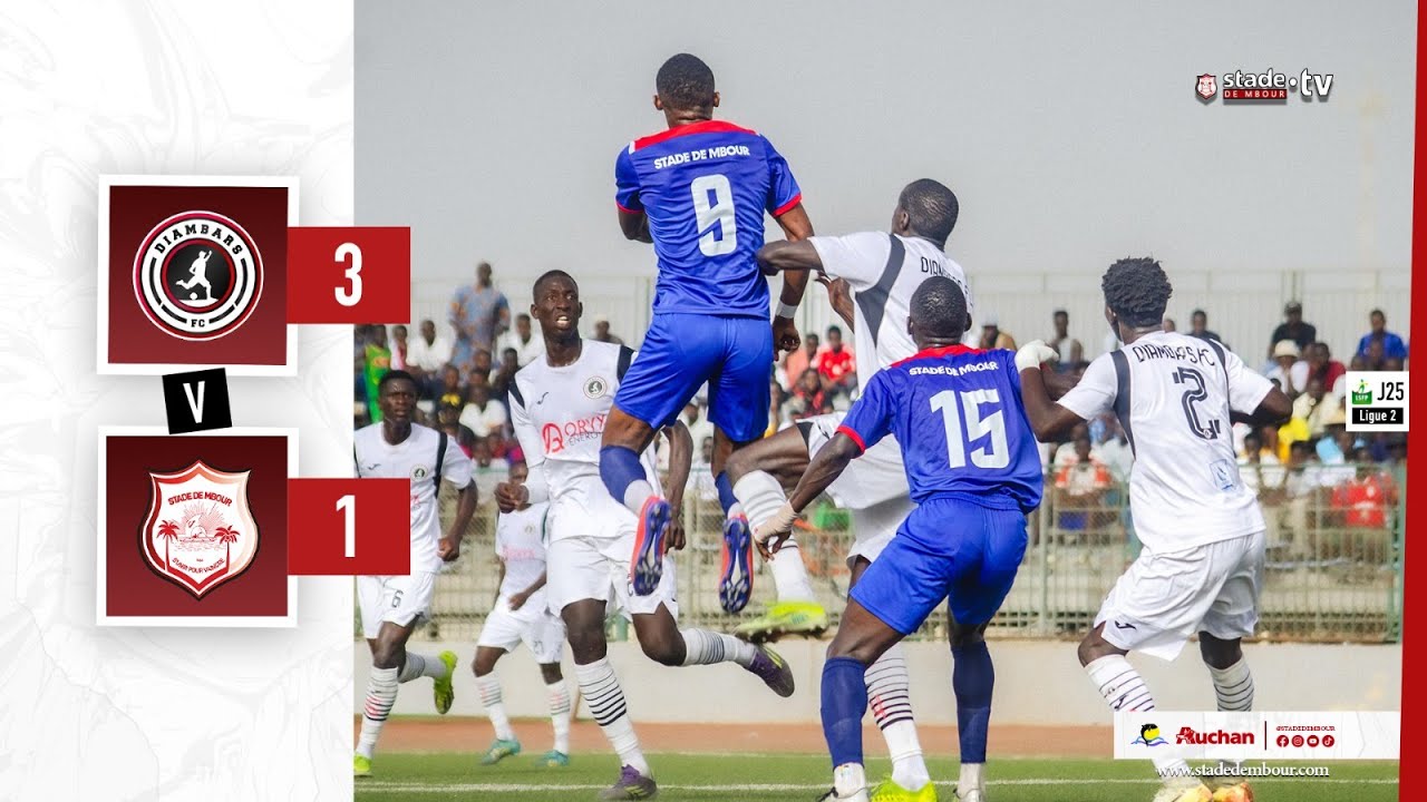 Diambars fc 🆚 Stade de Mbour– J25| Ligue 2 SN 2025 : Suivez l'intégrale du match ...