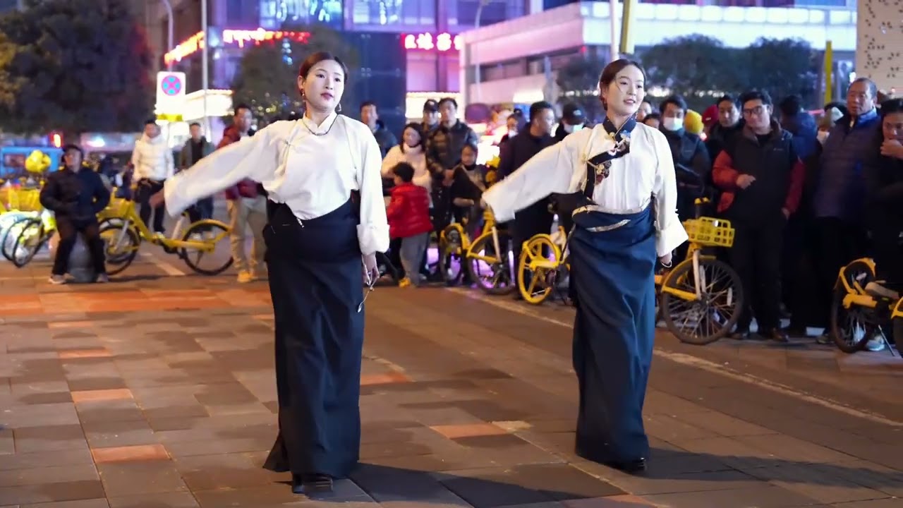 藏族舞《金匙祈舞》🌹Tibetan dance 💖  tibetan guozhuang dance💖tibetan song💖