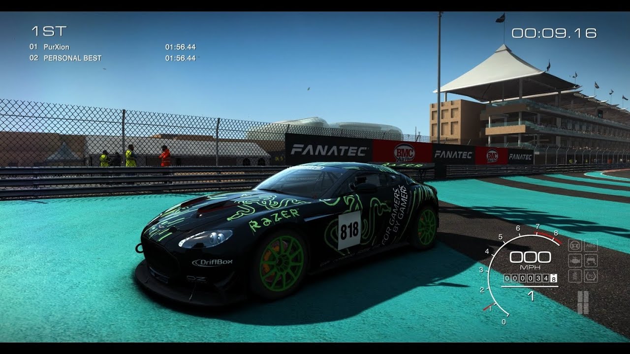 Aston martin n24 v12 zagato | 1:56.449 - Yas marina GP Hotlap | GRID AUTOSPORT