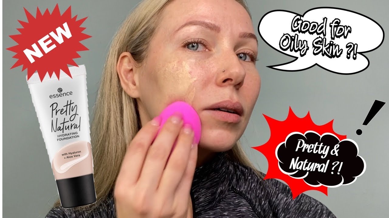 #FoundationFriday NEW Essence Pretty Natural Hydrating Foundation *combo skin / Review + Wear Test