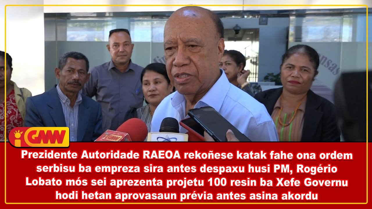 PA RAEOA rekoñese katak fahe ona ordem serbisu ba empreza sira antes despaxu husi Primeiru-Ministru