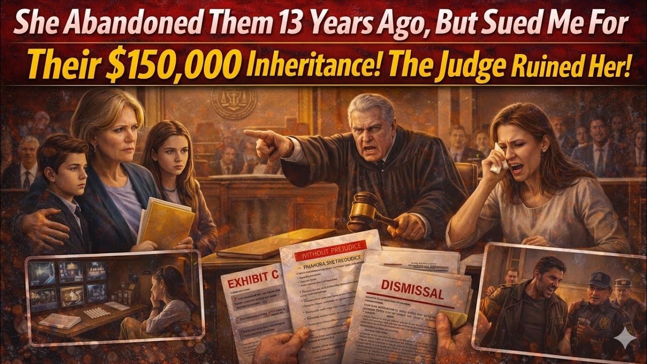 She Abandoned Them 13 Years Ago, But Sued Me For Their $150,000 Inheritance! The Judge Ruined Her