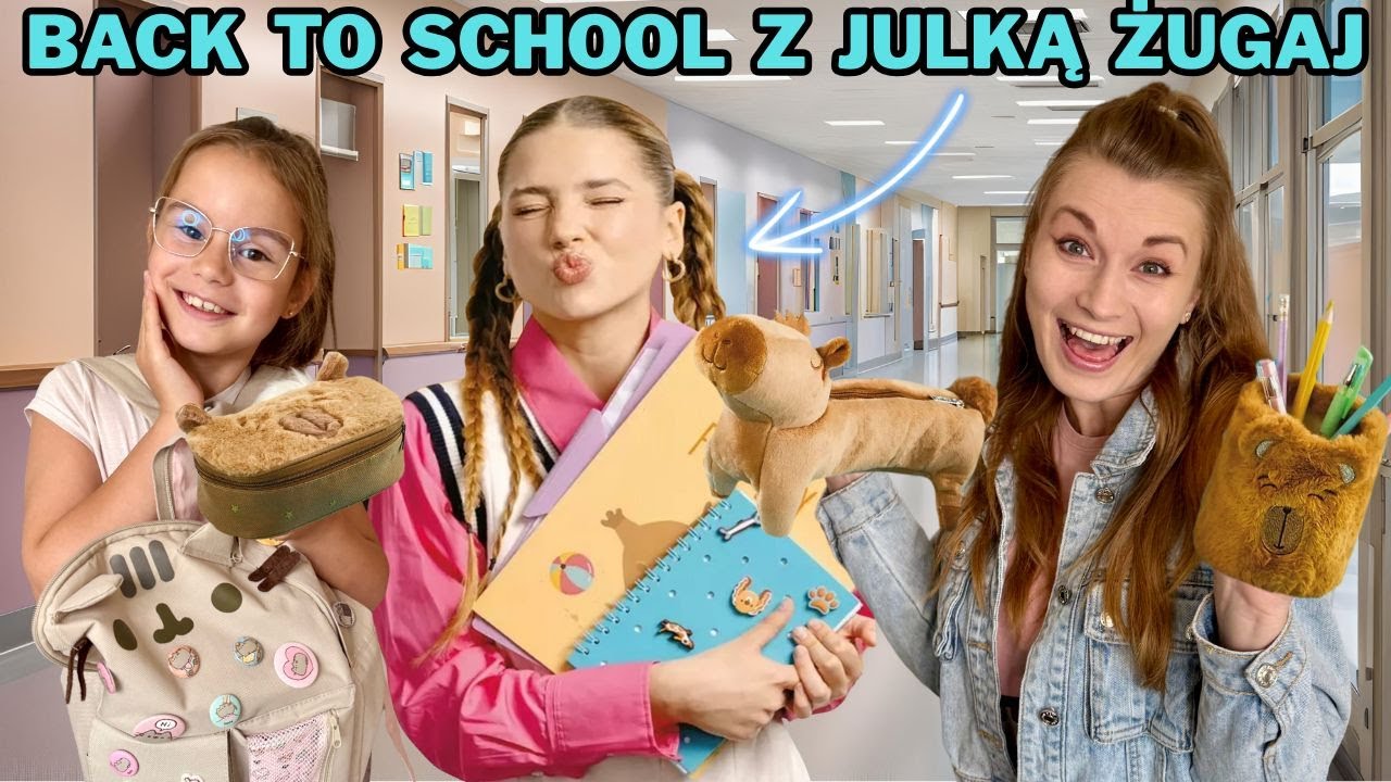 Back to School z Julką Żugaj💖🤩 Nowości- Pusheen i kapibara w Biedronce💖 Test wiedzy o Labubu💖