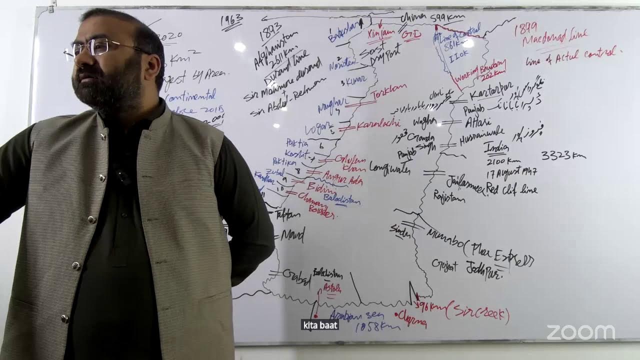 Lecture#01: Geography of Pakistan | Political Map of Pakistan By Malik Asif Hayat