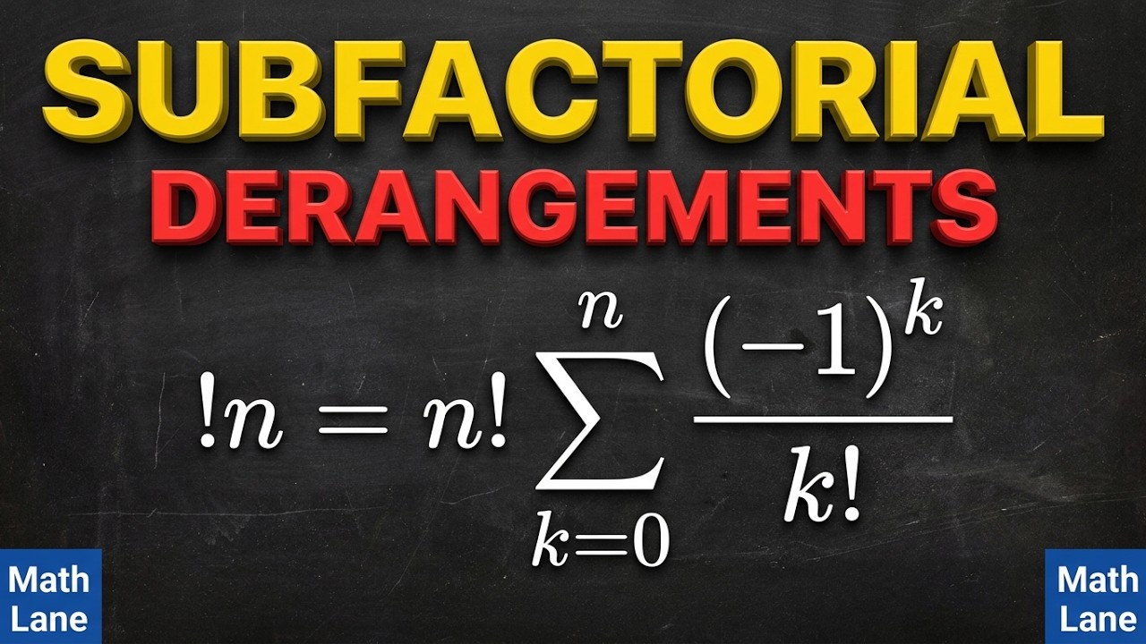 Subfactorial || Derangements