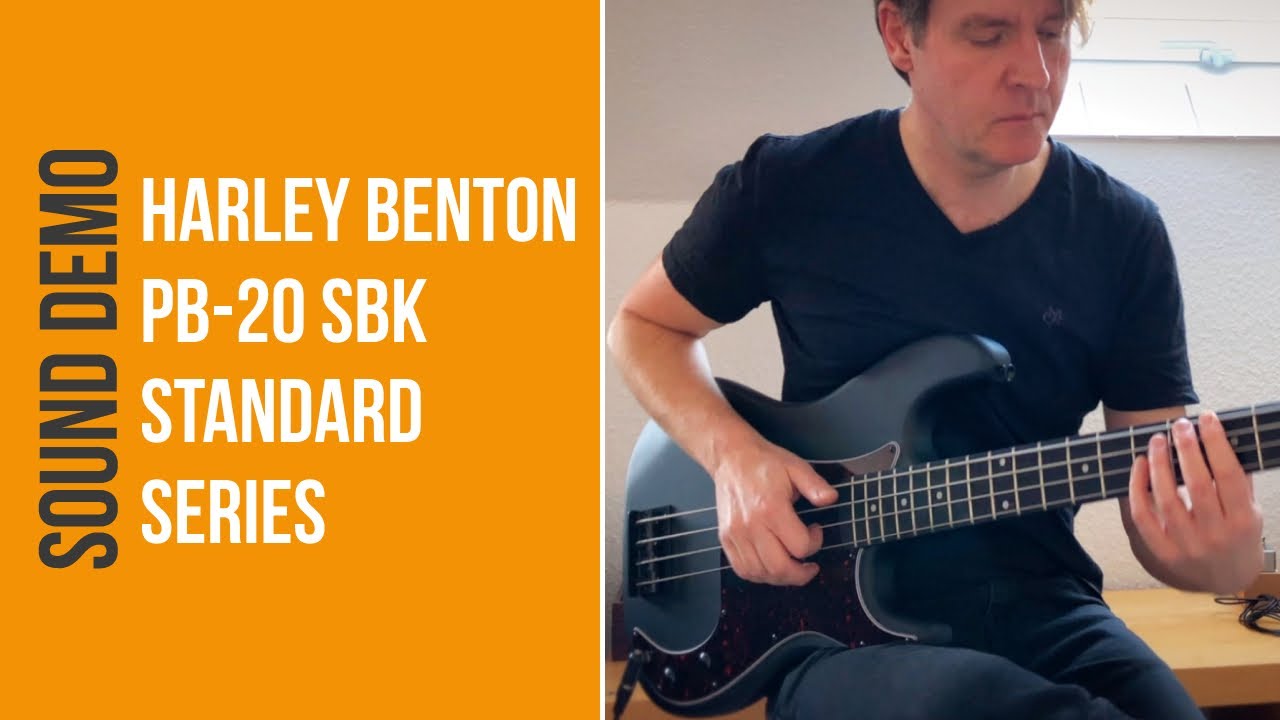 Harley Benton PB20 SBK Standard Series - Sound Demo (no talking)