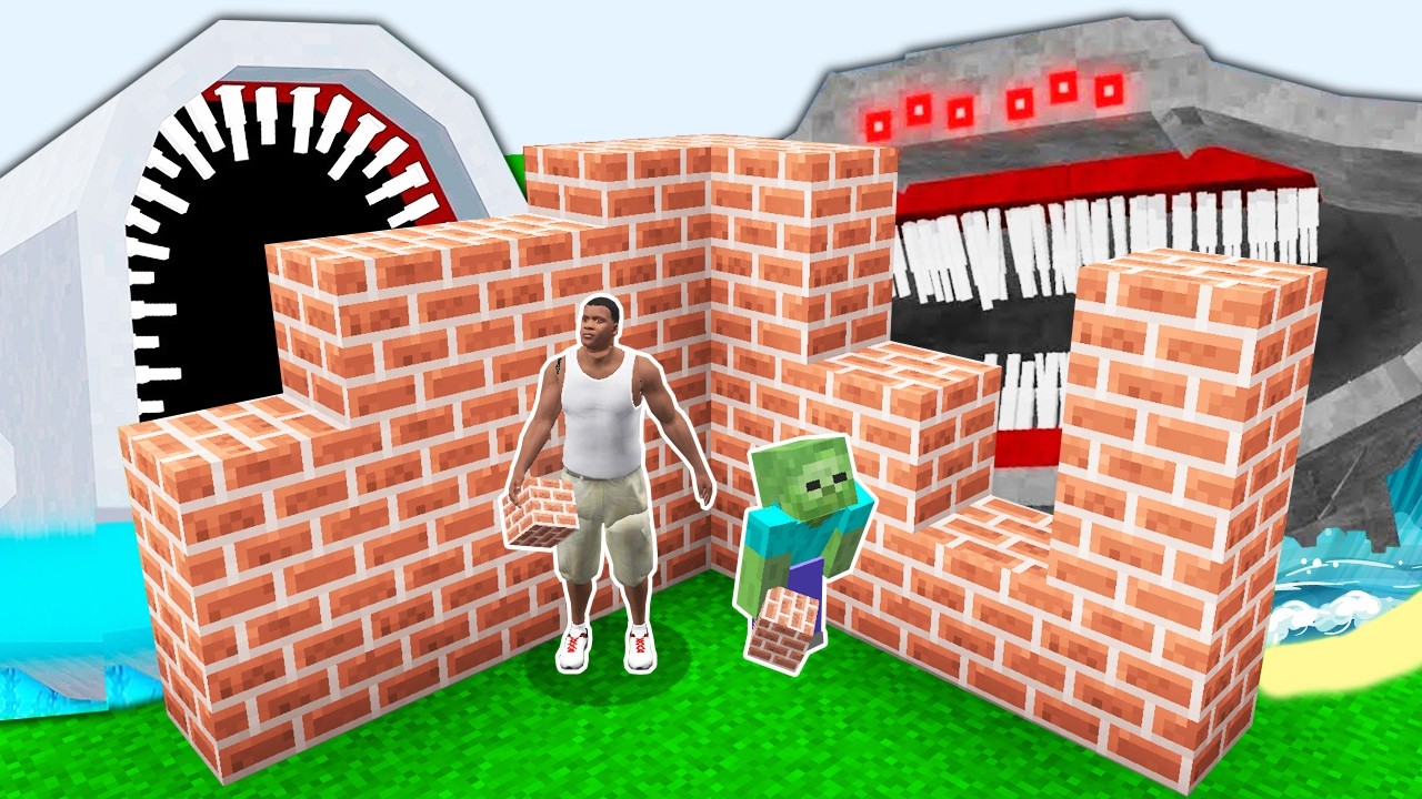 DENİZ CANAVARLARINDAN KURTULMAK İÇİN İNŞA ET 😱 - Minecraft