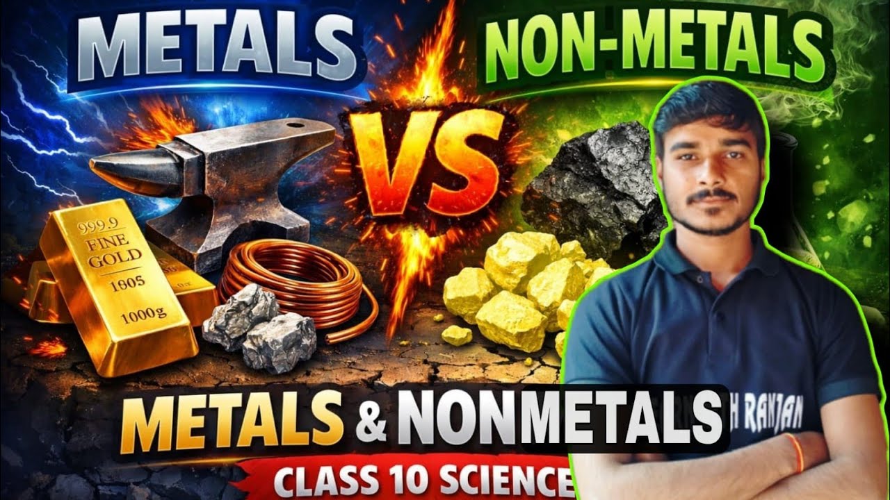 🔴 Metals VS Non-Metals | Class 10 Science | LIVE Lecture–1