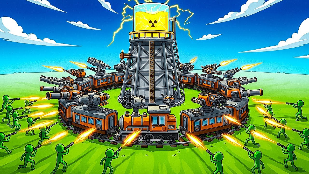Upgrading Into a TRAIN FORTRESS To Defend My Nuclear Reactor