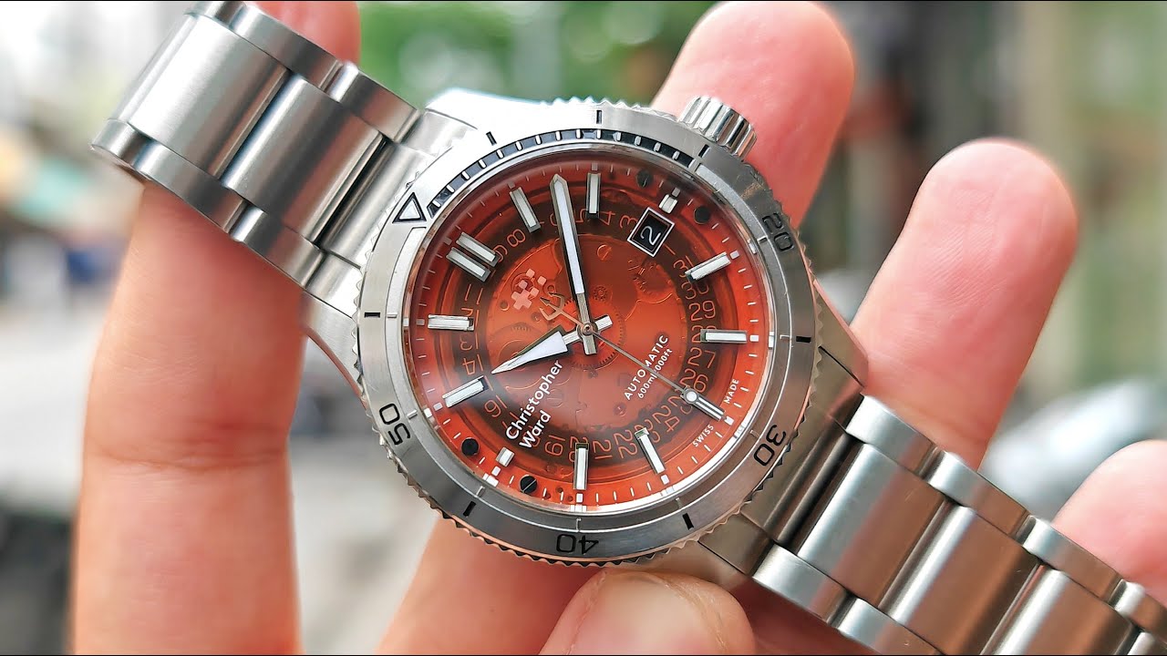[Đẹp & Cá Tính] Christopher Ward C60 Sapphire Pro Orange 40mm | ICS Authentic 0982298881