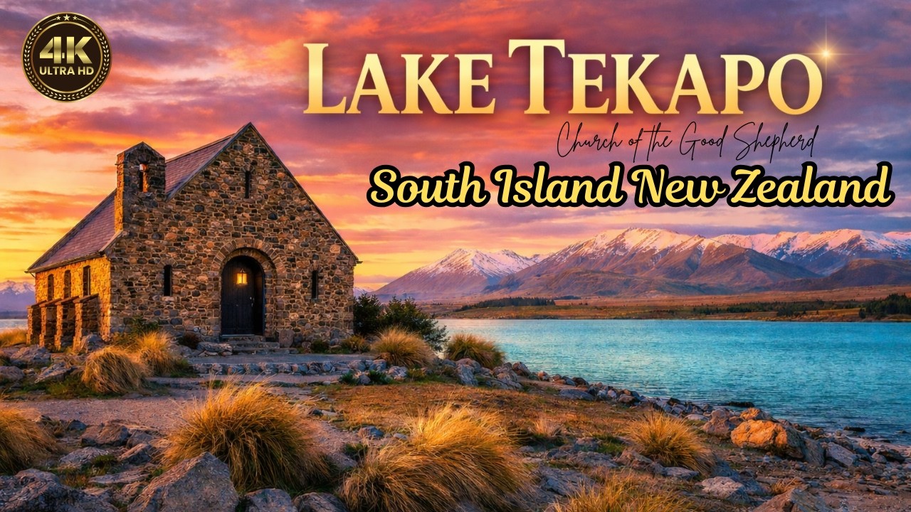 Why Lake Tekapo is New Zealand’s Most Magical Destination ✨ | Church of the Good Shepherd 
