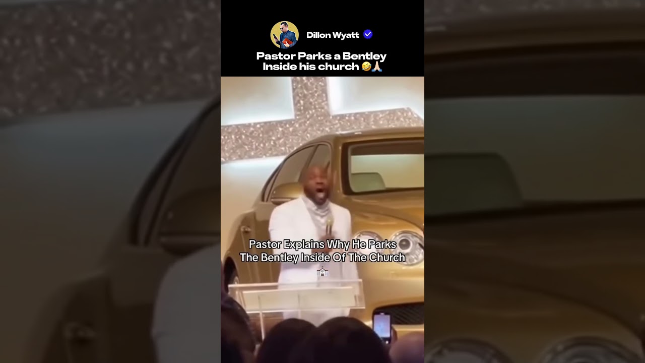 Пастор паркует Bentley внутри своей церкви 🤣🙏🏻