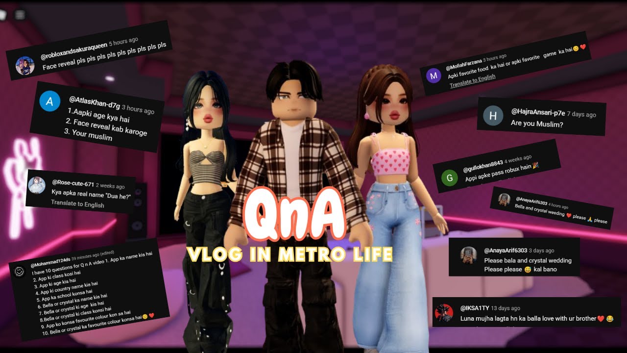 First ever QnA Video of our Channel | Face reveal kab ho ga ? |Life Inside Roblox
