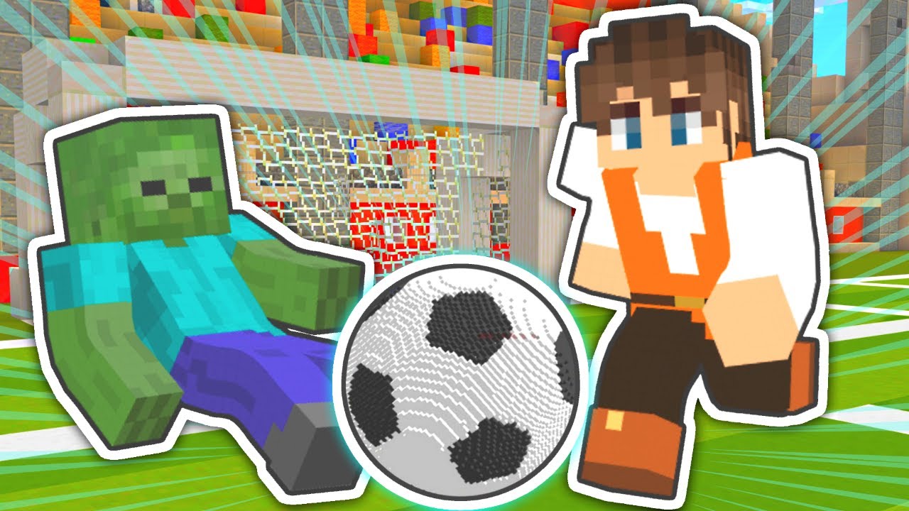 マイクラでサッカー対決!?シュートを決めてゴールを狙え!!マイクラでマケプレ実況Part58【マインクラフト】