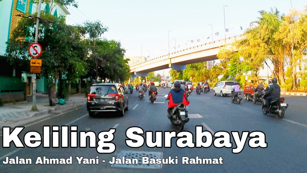 MOTOVLOG 4K || KELILING SURABAYA - Suasana Jalan Ahmad Yani ke Jalan Basuki Rahmat Surabaya