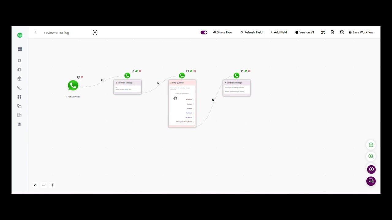 Как проверить и исправить ошибки в Bot Flow