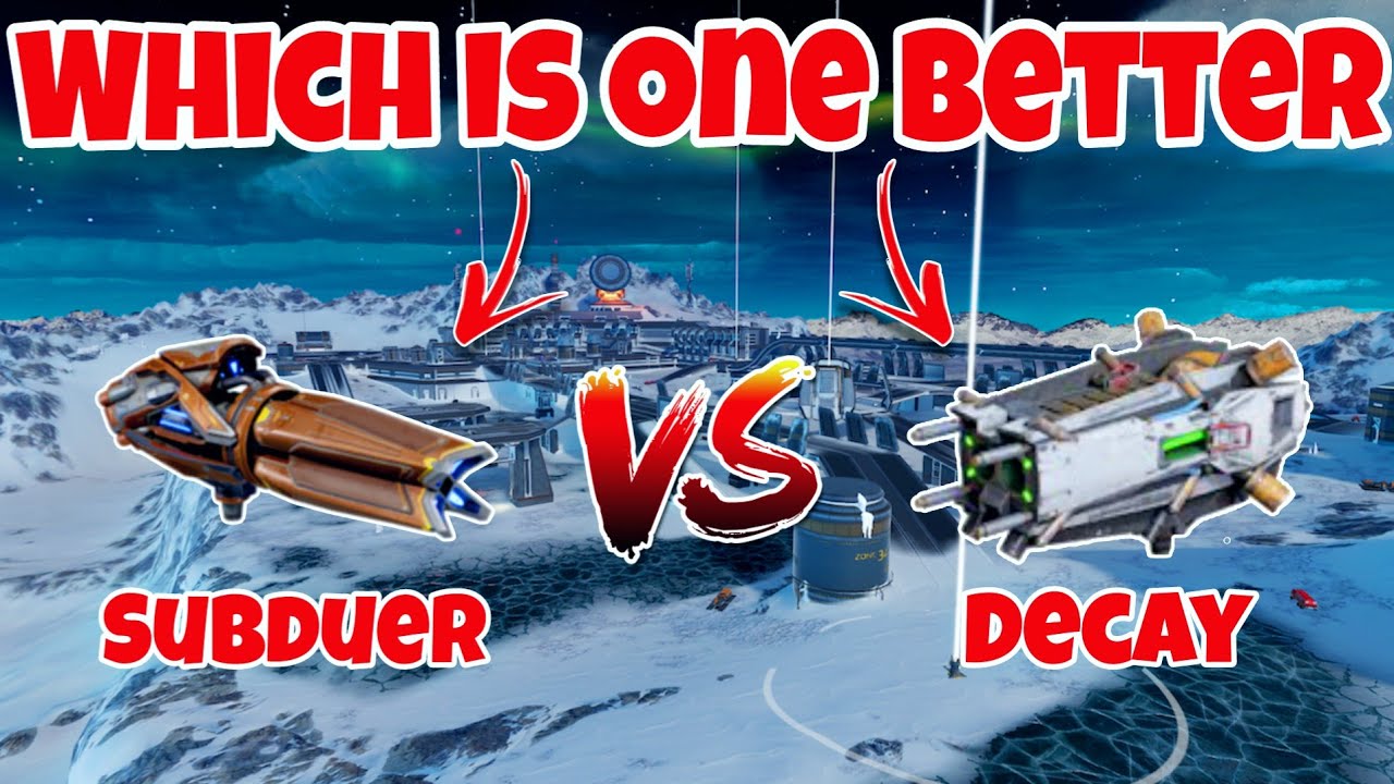 WR🔥Subduer VS Decay Weapon Comparisons |WAR ROBOTS|