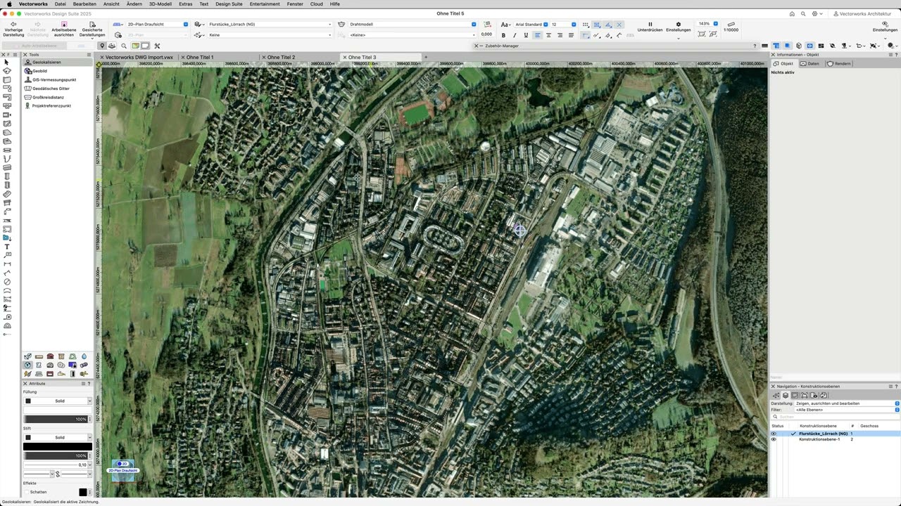 Vectorworks DWG / DXF Import (Georeferenziert) | Support-Tipp
