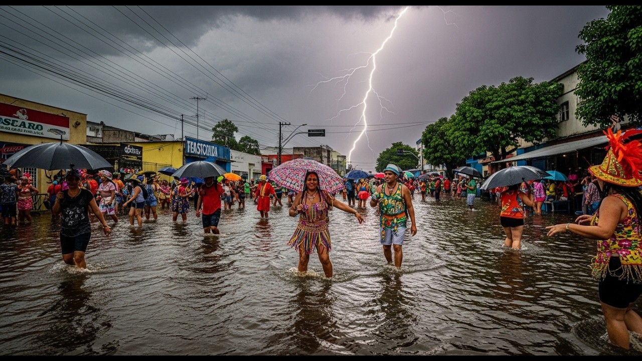 CAOS no Carnaval CE: Chuvas Atingem 133 Municípios e Funceme Emite Alerta para 84!