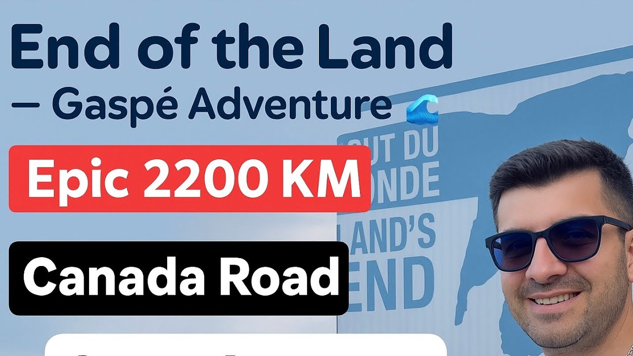 Zameen ka ant in Gaspé 🌊 | 2200 KM Road Trip – Canada Day 3