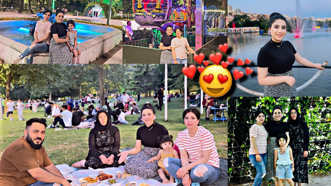راحنا على اجمل حديقه باسطنبول😍مع(امي واختي)سيران عيله الصغيره❤️🫶🏻