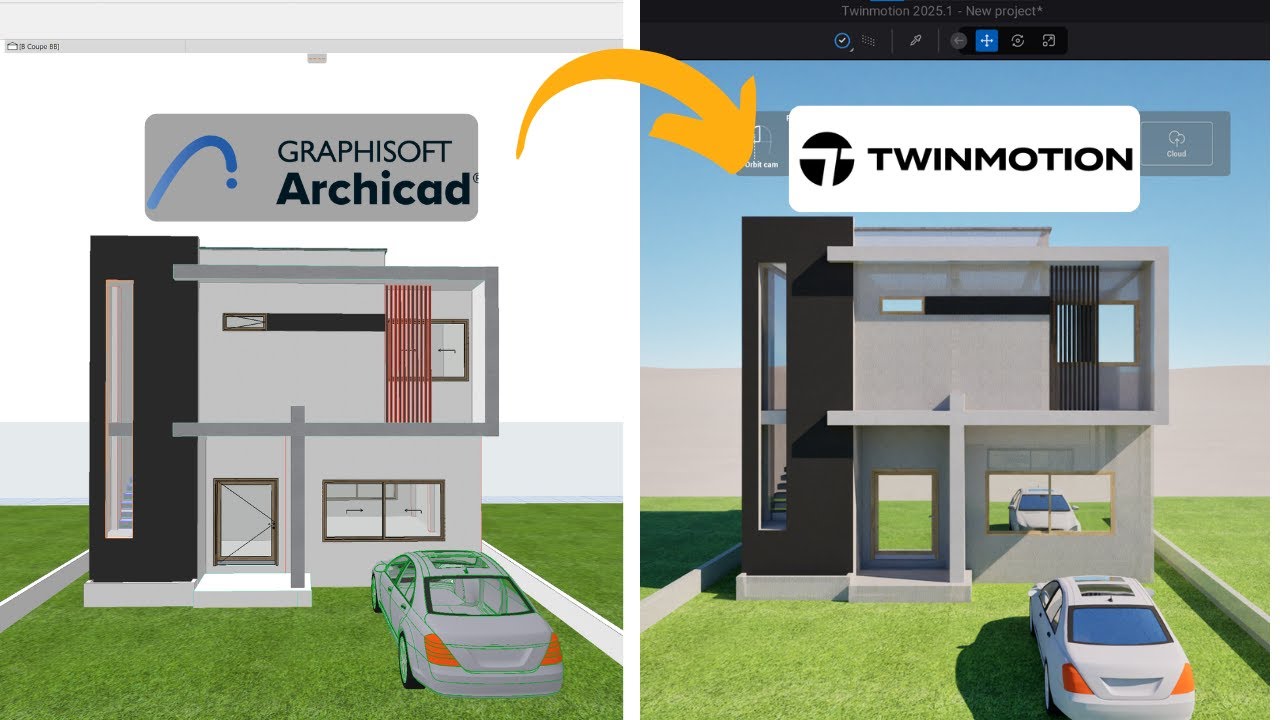 🚀 IMPORTER DE ArchiCAD vers TWINMOTION en 2 MINUTES ! (Tuto Ultra Simple)