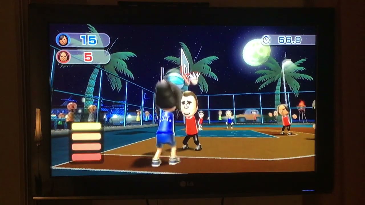 Wii Sports Resort Series: Basketball Pickup Game (Tatsuana vs. Tatsuaki)