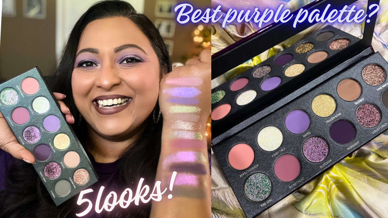 KRYPTEIN COSMETICS VIOLET CRAZY PALETTE | REVIEW & 5 LOOKS | SMITHY SONY
