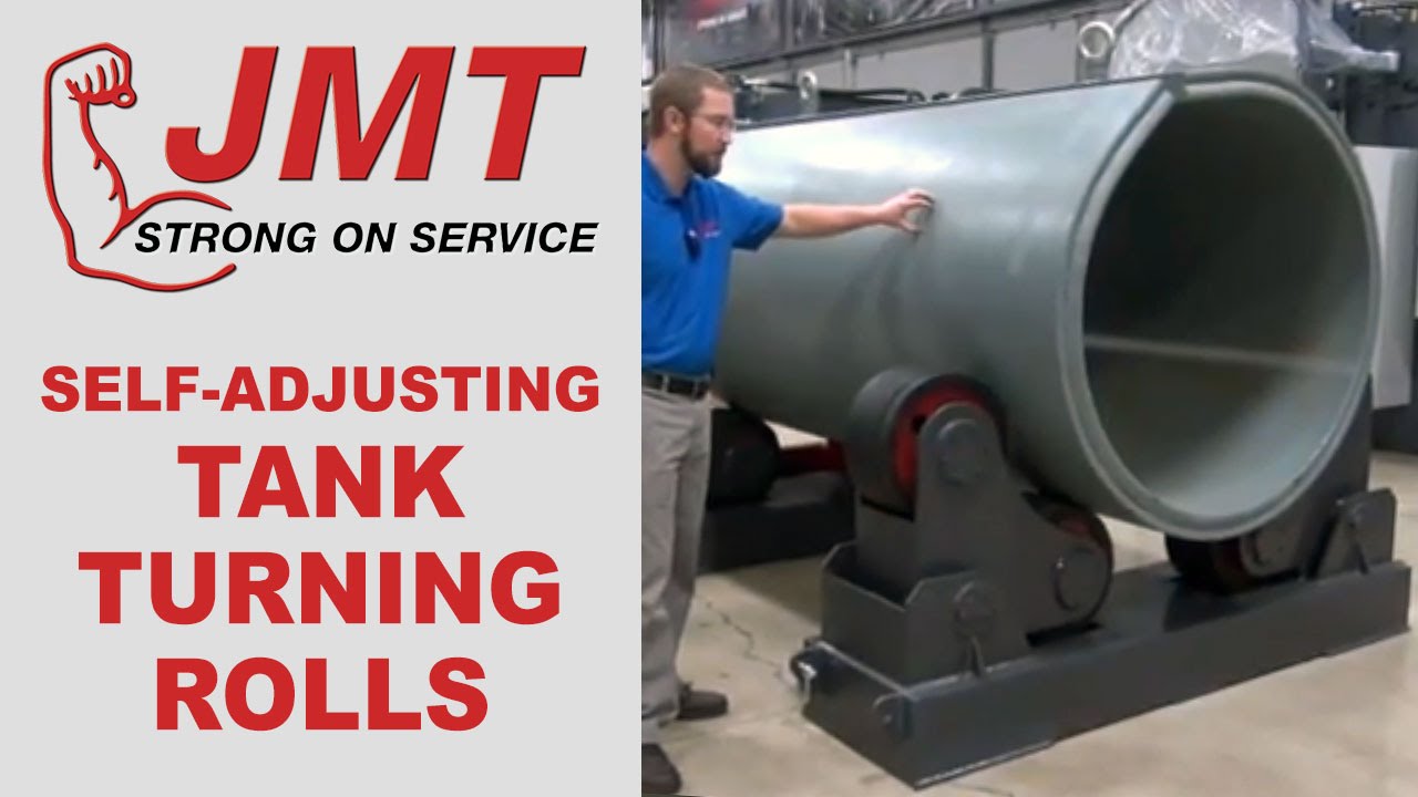 JMT Self-Adjusting Tank Turning Roll in Operation