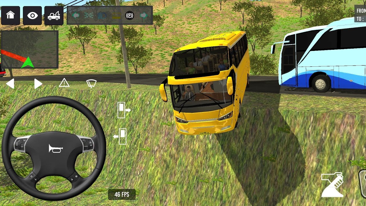 Euro Bus Driving Game Public Transportation 2024 -  Indonesia Bus Simulator Android Gameplay #1832