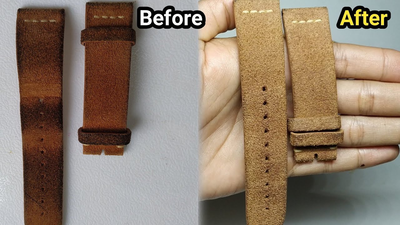 Cara Membersihkan Strap Kulit Sapi Suede Jam Tangan ‼️Mencuci dan Cleaning Strap Suede
