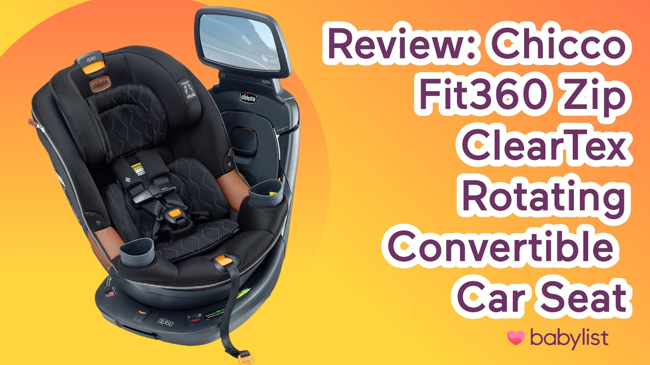 ОБЗОР: вращающееся автокресло-трансформер Chicco Fit360 Zip ClearTex | Чехол легко снимается и ус...