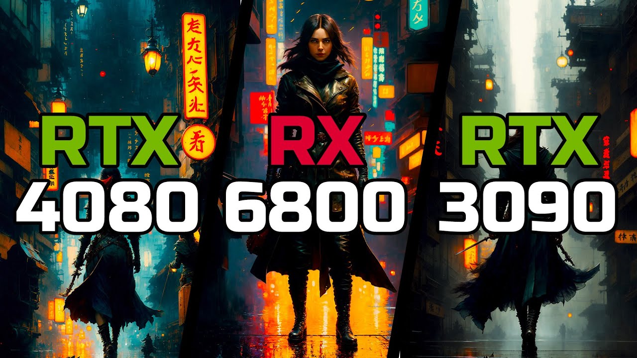 RTX 4080 vs RX 6800 vs RTX 3090 - Test in 12 Games