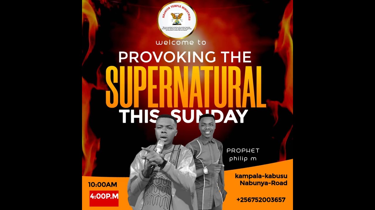 PROVOKING THE SUPERNATURAL SUNDAY SERVICE ON 15TH / MARCH/ 2026