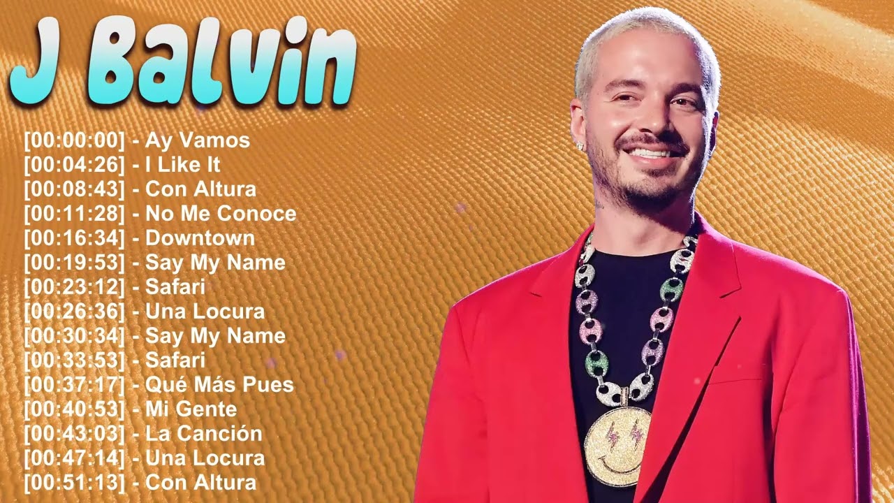 Lo mejor de J Balvin – Grandes éxitos 2025 – Playlist de reggaeton, Latin Urban y hits bailables